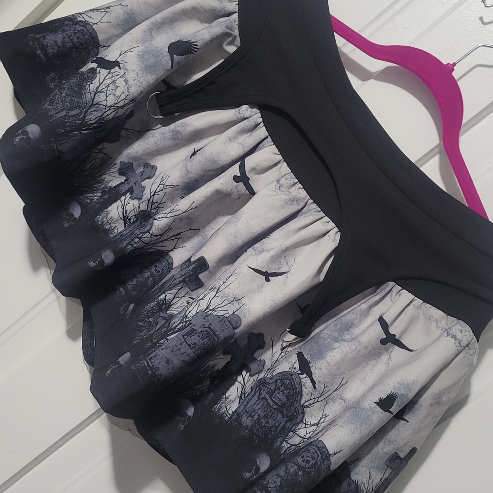 Thorn & Fable Haunted Garter Mini Skirt